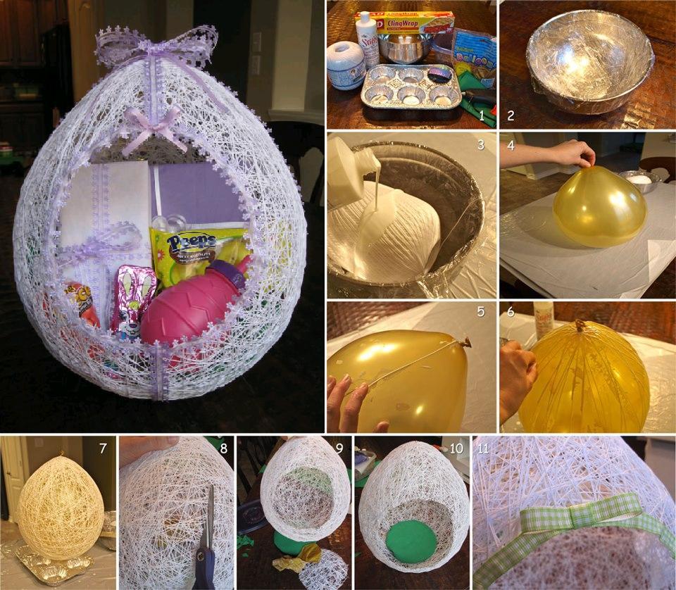 DIY Easter Egg Basket From Thread ICreativeIdeas diy-easter-egg-basket-from-thread-icreativeideas