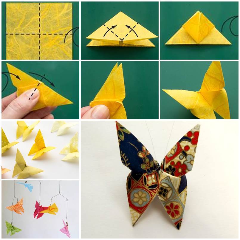 Top 104+ Images how to make an origami butterfly easy Completed