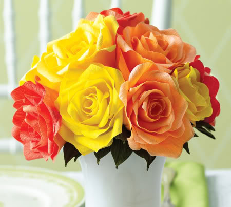 How to make paper roses easy