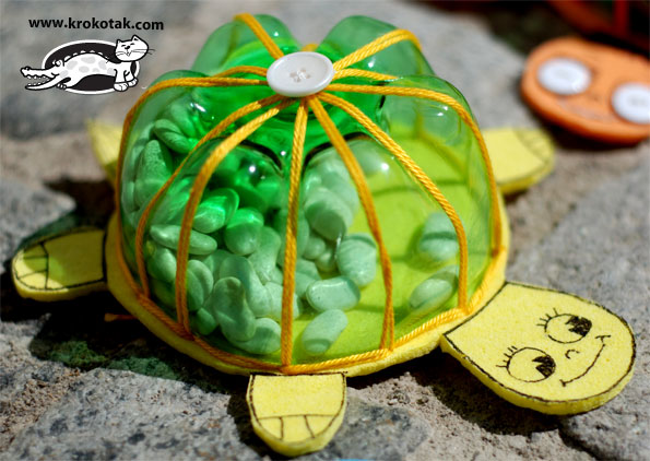plastic recycled bottles diy turtle toys turtles crafts craft easy sand using things