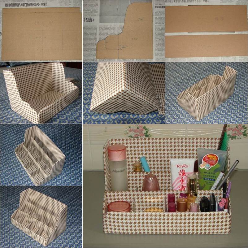 How to DIY Easy Desktop Organizer