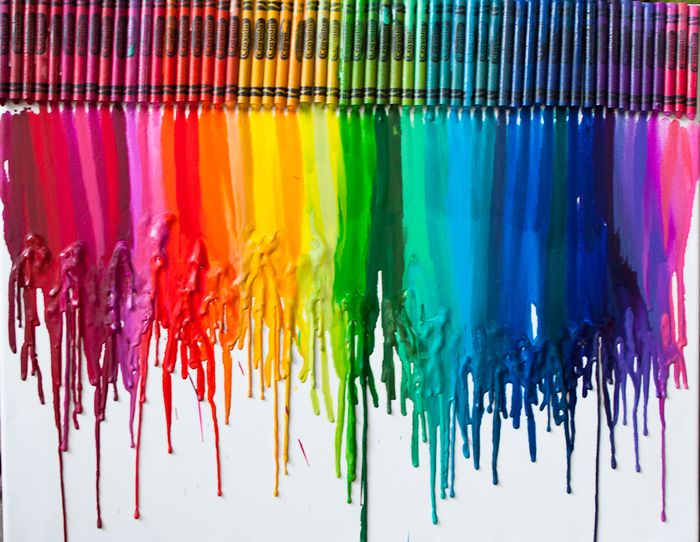 Melted Crayon Art