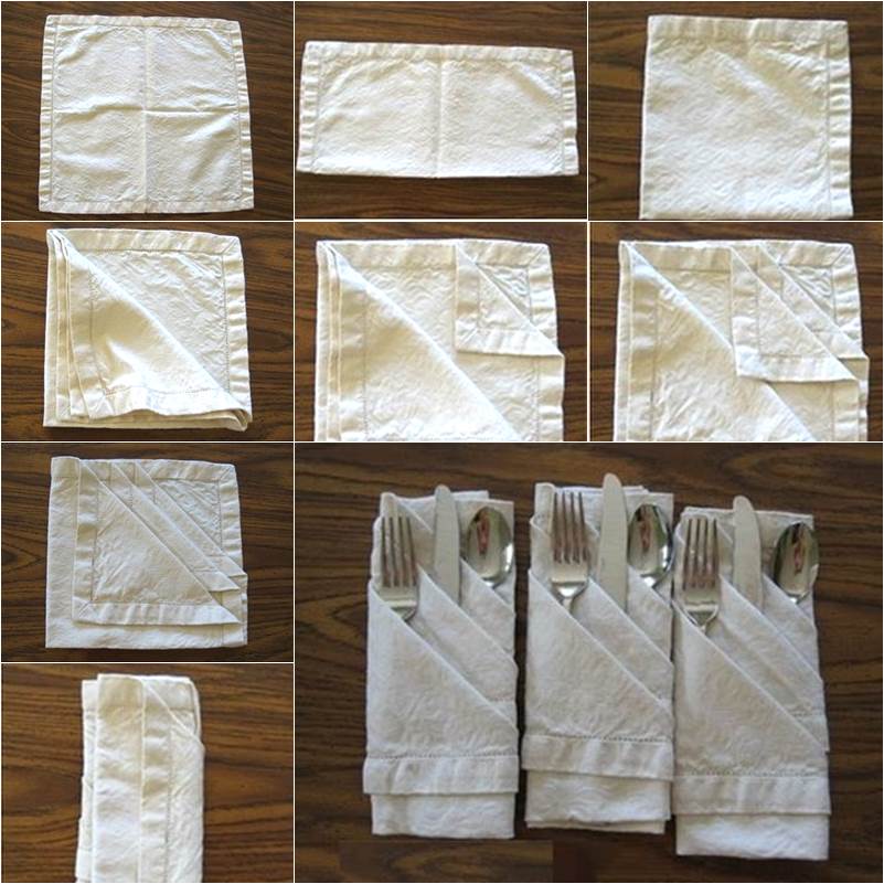 How to DIY French Pleats Napkin Fold