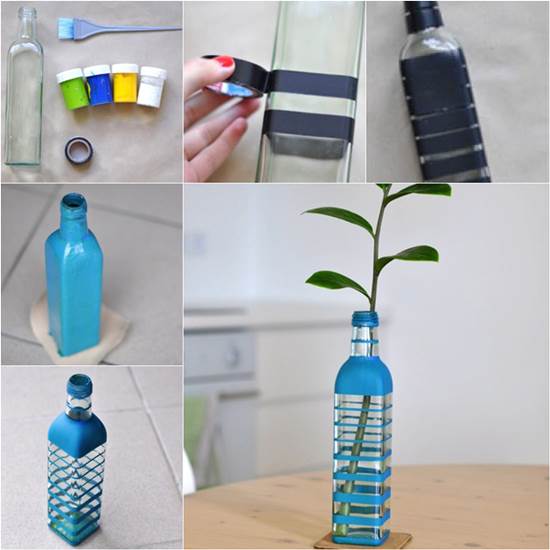 How to DIY Nice Vase from Recycled Glass Bottle