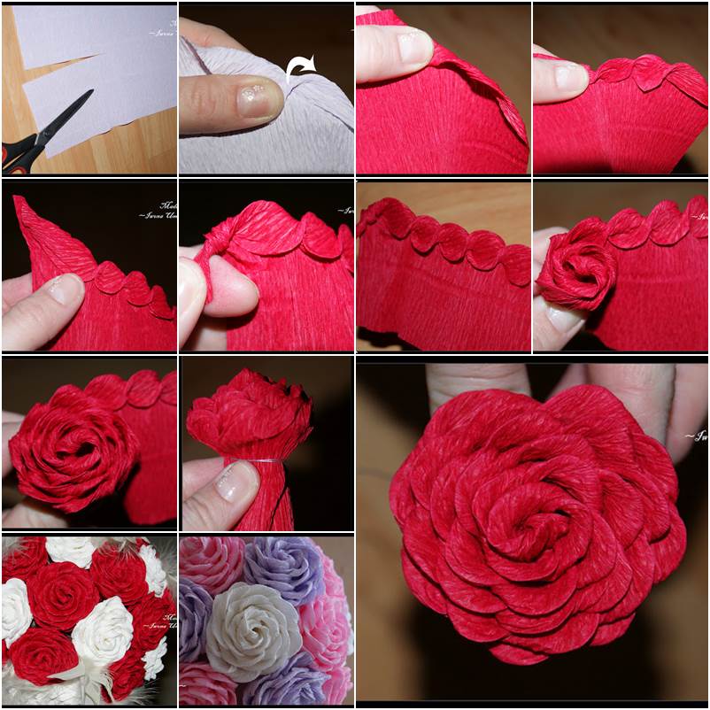 How to DIY Unique Crepe Paper Rose