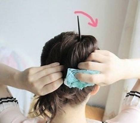 One â€¢ Chopstick Hairstyle DIY tutorial in All DIY to Bun Using How bun chopstick Easy hair