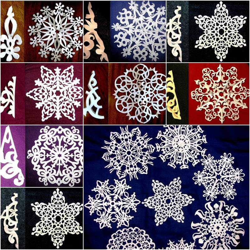 DIY Easy Paper Cut Snowflake | iCreativeIdeas.com