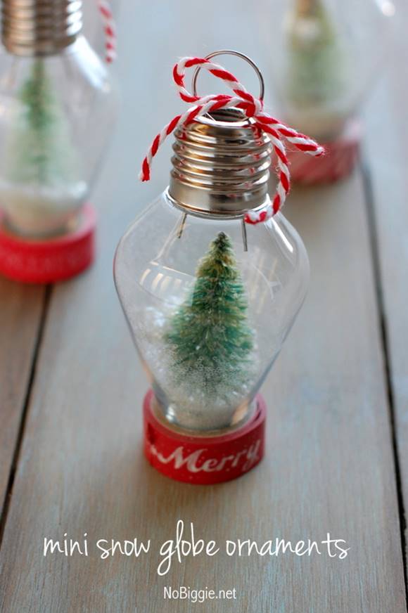Creative Ideas - DIY Light Bulb Christmas Ornaments