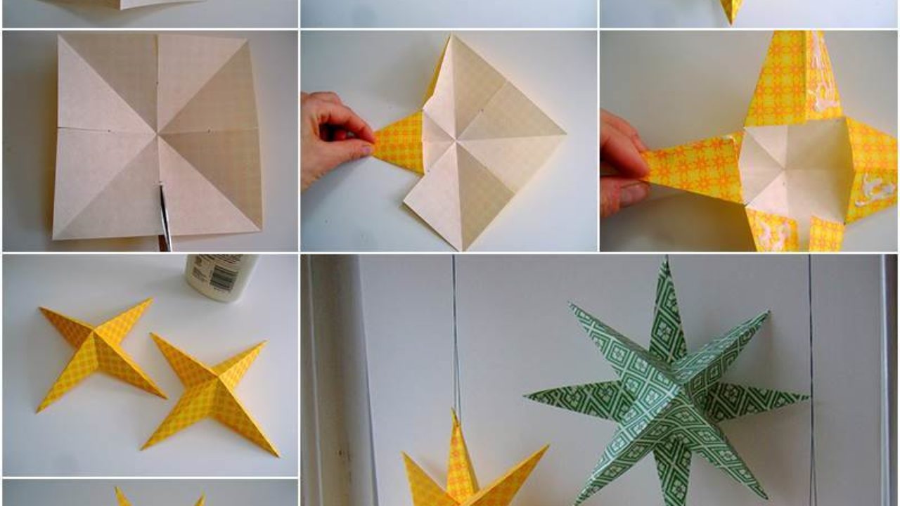 Creative Ideas DIY Easy Paper Star Decor