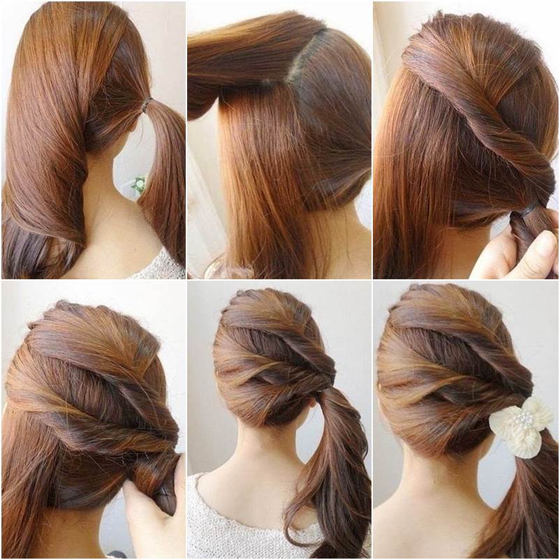 Creative Ideas Diy Easy Twisted Side Ponytail Hairstyle