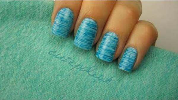 4. How to Create Striped Nail Art with Dental Floss - wide 2
