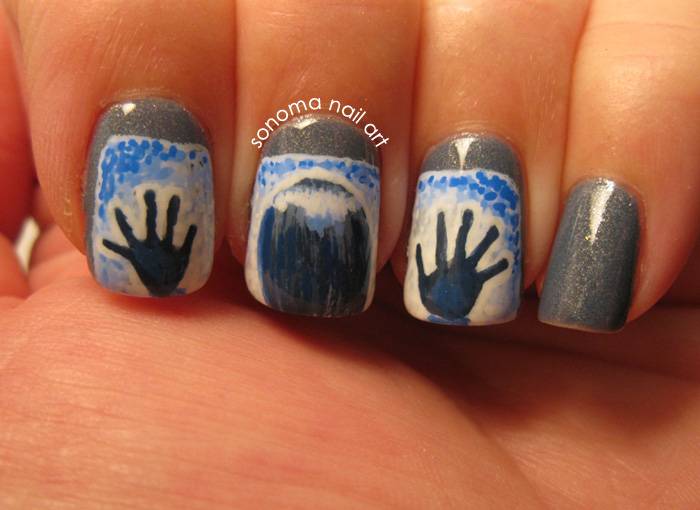 40+ Spooky and Creative DIY Halloween Nail Art Ideas --> Horror Movie Halloween Nails