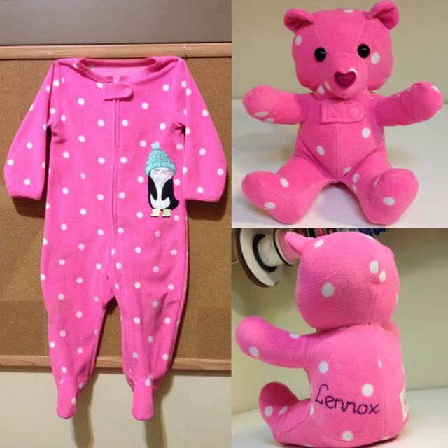 Creative Ideas - Turn Outgrown Baby Clothes Into Keepsake Teddy Bears - iCreativeIdeas.com