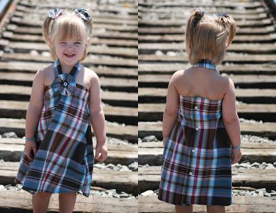 15+ δημιουργικούς τρόπους μπορείτε να επαναπροσδιορίσετε αντρικά πουκάμισα Into φόρεμα μικρού κοριτσιού - Shirt άντρες σε μικρό παιδί φόρεμα