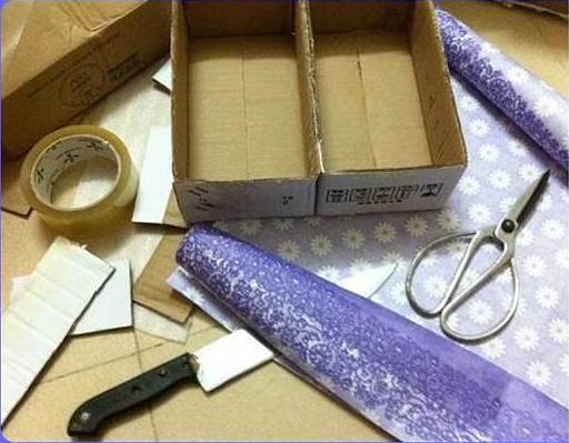 DIY Cardboard Underwear Storage Box