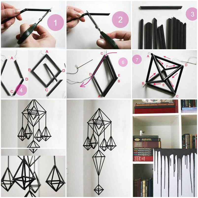 DIY Unique Hanging Decorations from Straws DIY Unique Hanging Decorations from Straws