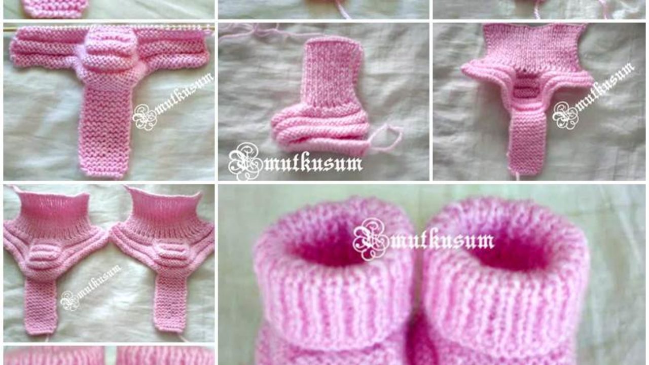 knitted booties