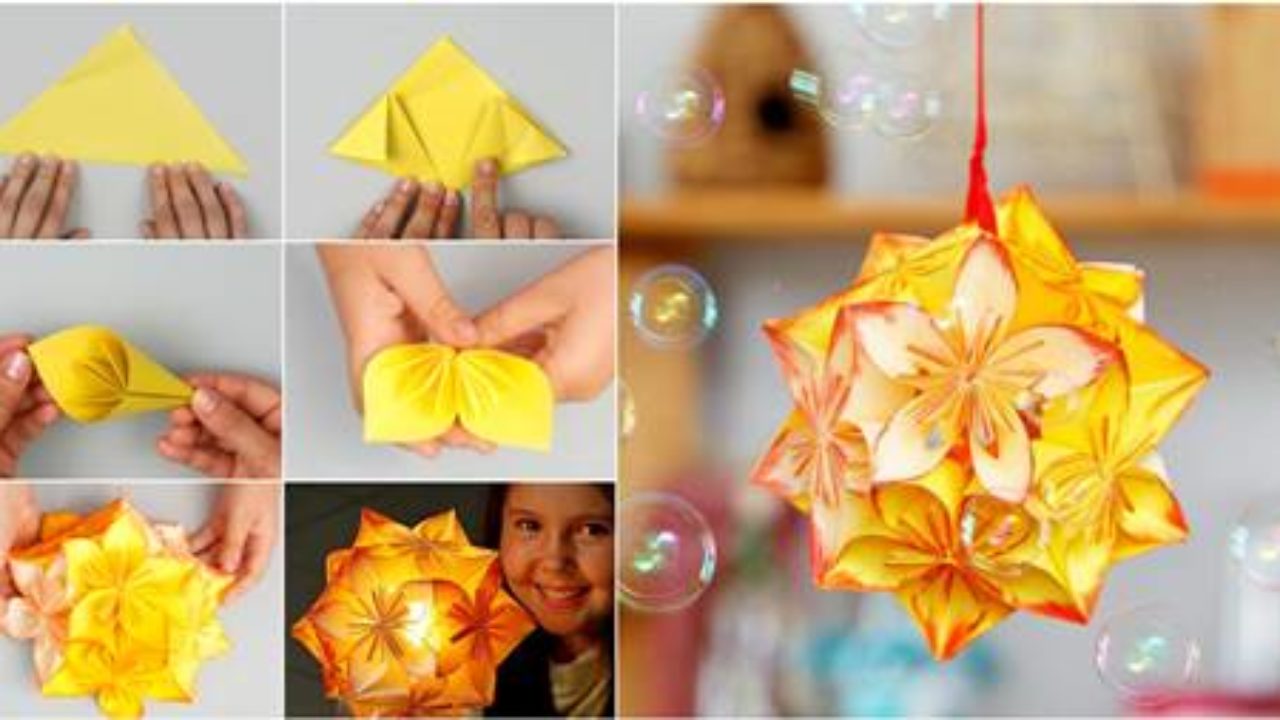 Diy Origami Kusudama Decoration