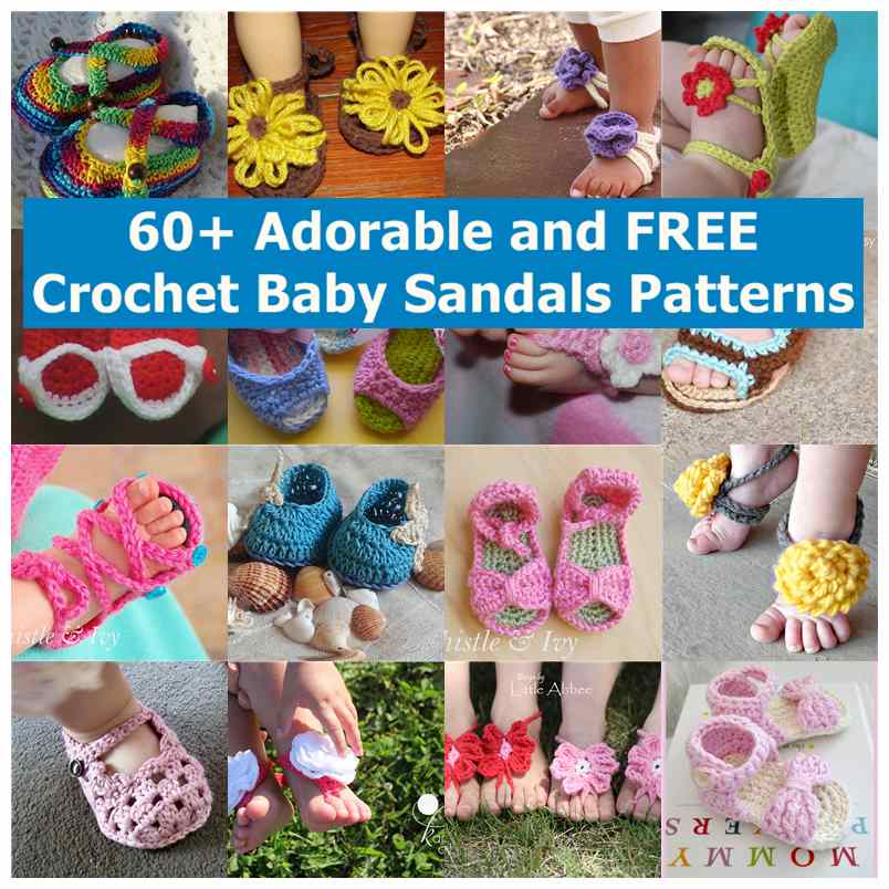 FREE Crochet Baby Sandals Patterns