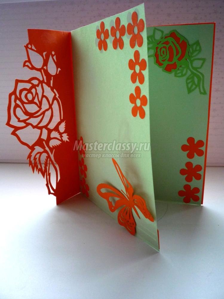 How to DIY Kirigami Rose and Butterfly Greeting Card