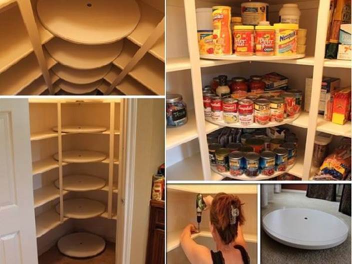 Creative Ideas Diy Rotating Canned Food Storage System