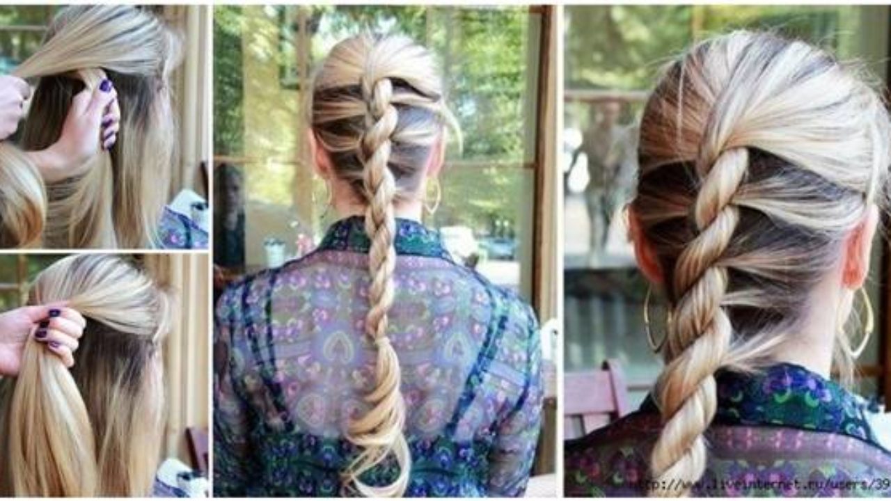 How To Diy Twisted Rope Braid Hairstyle