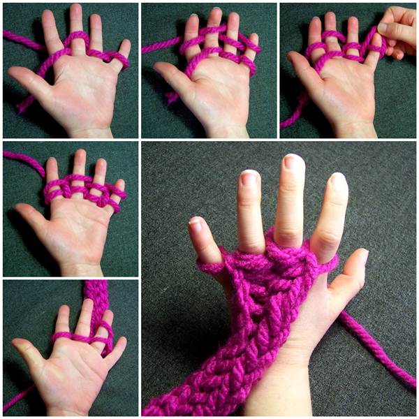 How To Do Finger Knitting