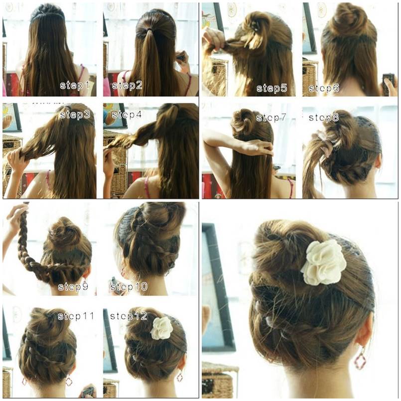 How to Make Beautiful French Braids Updo Hairstyle How to Make Beautiful French Braids Updo Hairstyle