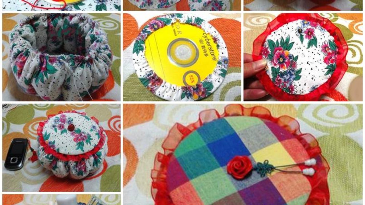How To Make A Pretty Storage Basket With Old Cds