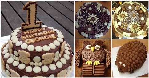 Creative Chocolate Button Cakes Diy Ideas