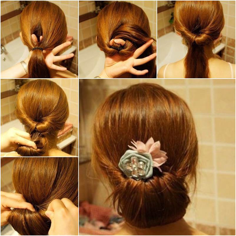 How to DIY Easy Twisted Hair Bun Hairstyle How to DIY Easy Twisted Hair Bun Hairstyle