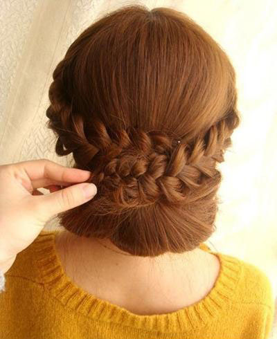 How to DIY Elegant Braids and Chignon Hairstyle