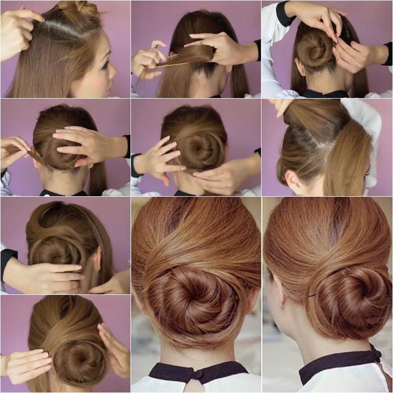 How To Diy Elegant Twisted Hair Bun Hairstyle