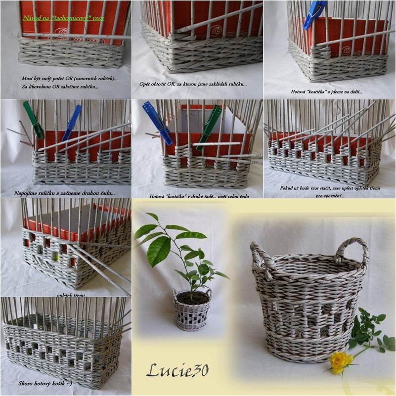 How To Weave A Unique Diy Storage Basket From Old Newspaper
