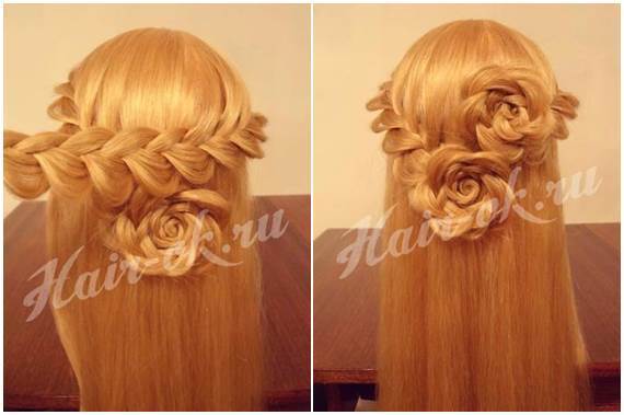 How To DIY Pretty Rose Braids Hairstyle