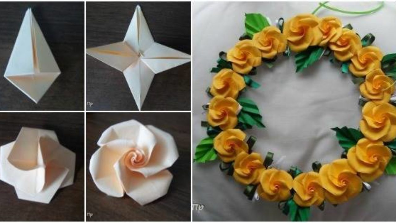 easy origami flower rose easy origami flower rose