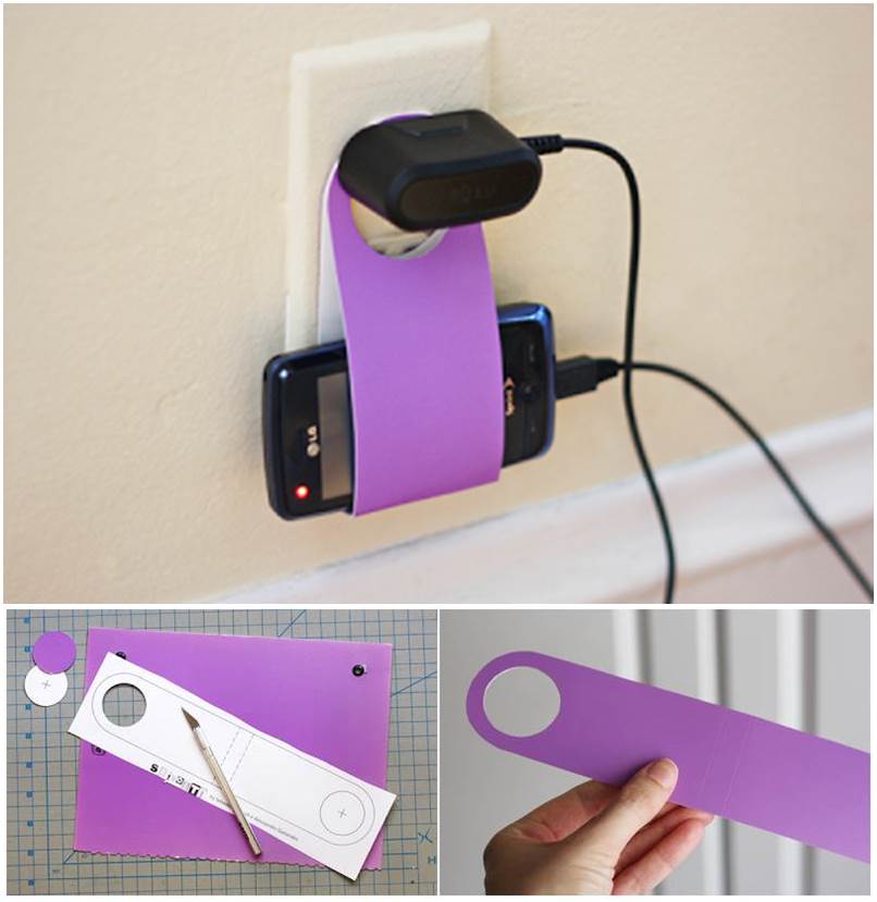 How To Diy Easy Cardboard Cell Phone Charging Holder - Diy Cell Phone Stand Cardboard