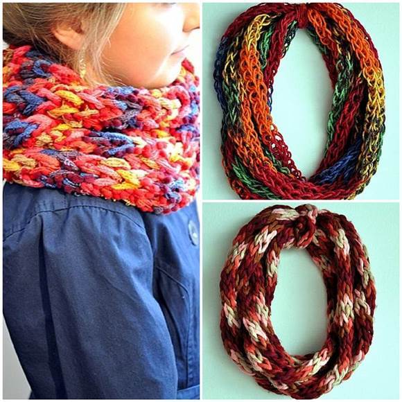 How To Diy Easy Infinity Scarf With A Knitting Loom How To Diy Easy Infinity Scarf With A Knitting Loom
