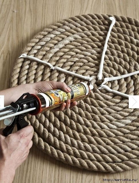 How to DIY Simple Rope Rug How to DIY Simple Rope Rug