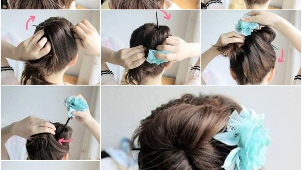 How To Diy Easy Bun Hairstyle Using Chopstick