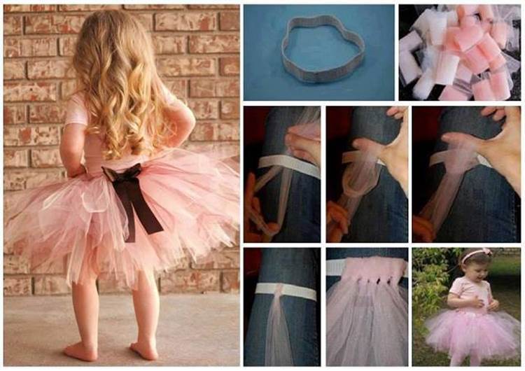 How to DIY Easy NoSew Tutu for Little Girls