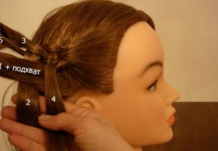 How to Weave Five Strand Diagonal French Braid Hairstyle