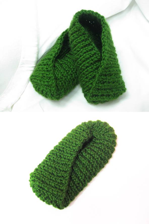 DIY Adorable Knitted Kimono Baby Booties