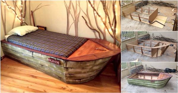creative ideas - diy cool boat bed