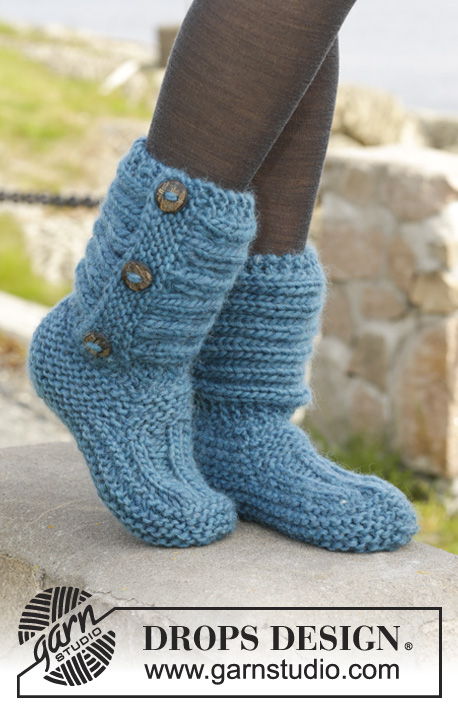 6 Stylish Knitted And Crochet Slipper Boots Free Patterns