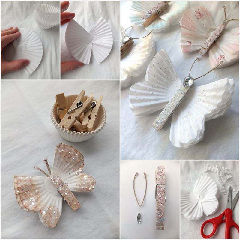 How To Make Butterfly With Chart Paper Step By Step