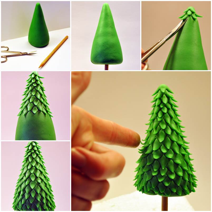 Creative Ideas DIY Fondant Christmas Tree