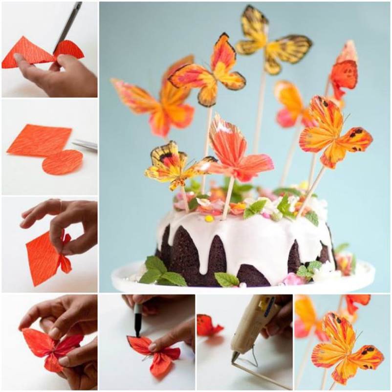 How To Make Butterfly With Chart Paper Step By Step