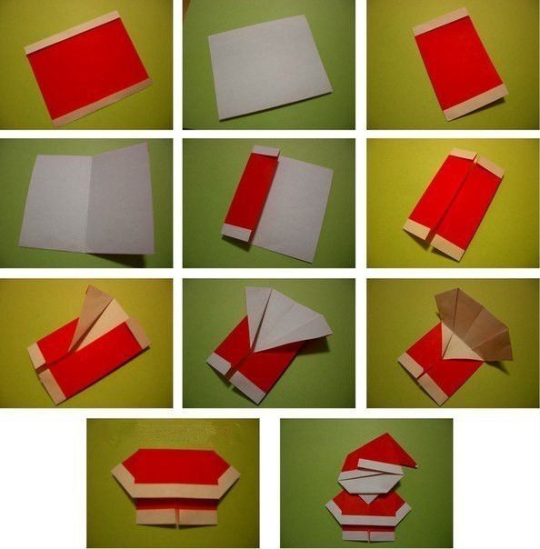 Creative Ideas DIY Cute Origami Santa