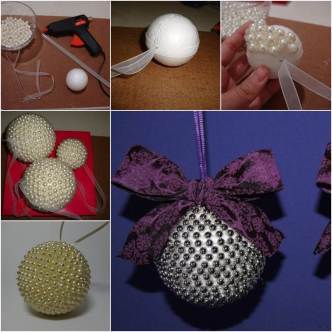 christmas beaded balls